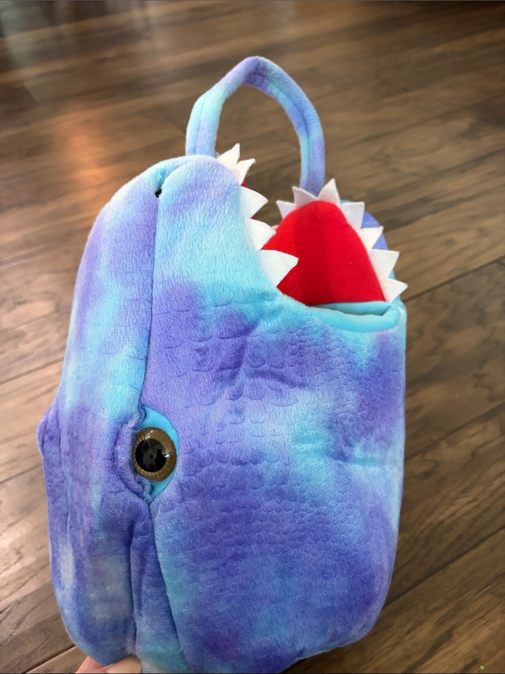 Pottery Barn Kids Purple-Blue Dino Trick-or-Treat Bucket